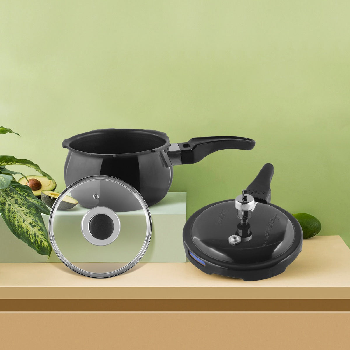 Kraft Hard Anodised Pressure Cooker (Induction Friendly)