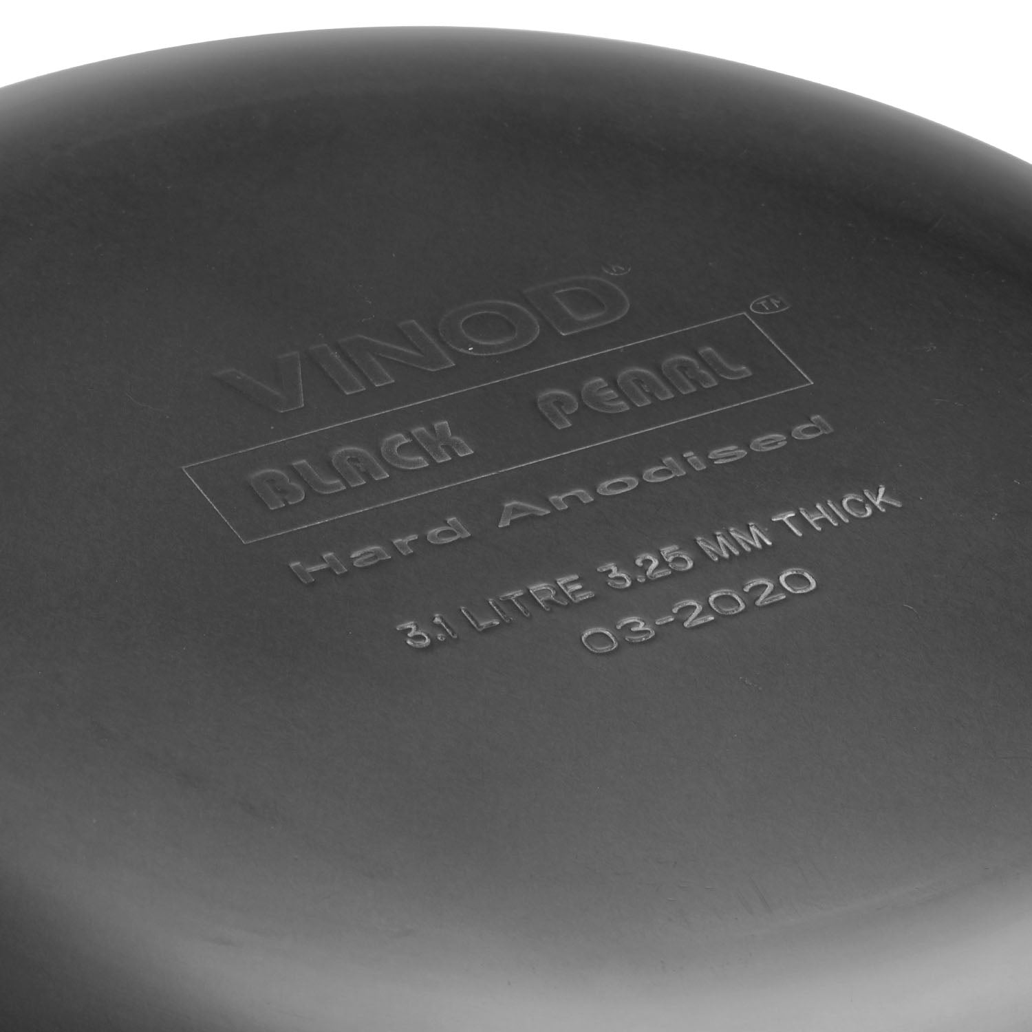 Vinod Hard Anodised Deep Kadai with Lid