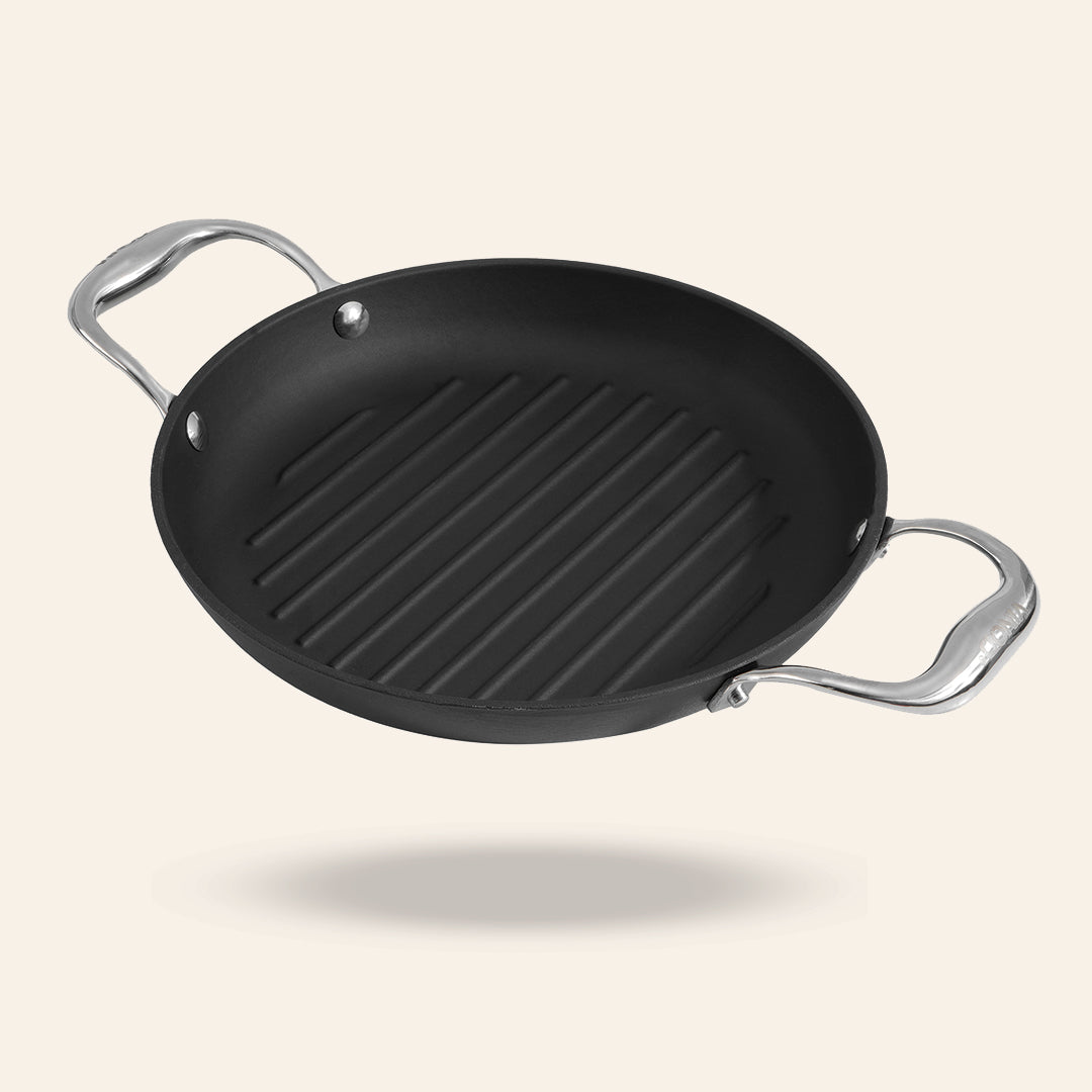 Vinod Ferona Cast Iron Grill Pan - 24 cm