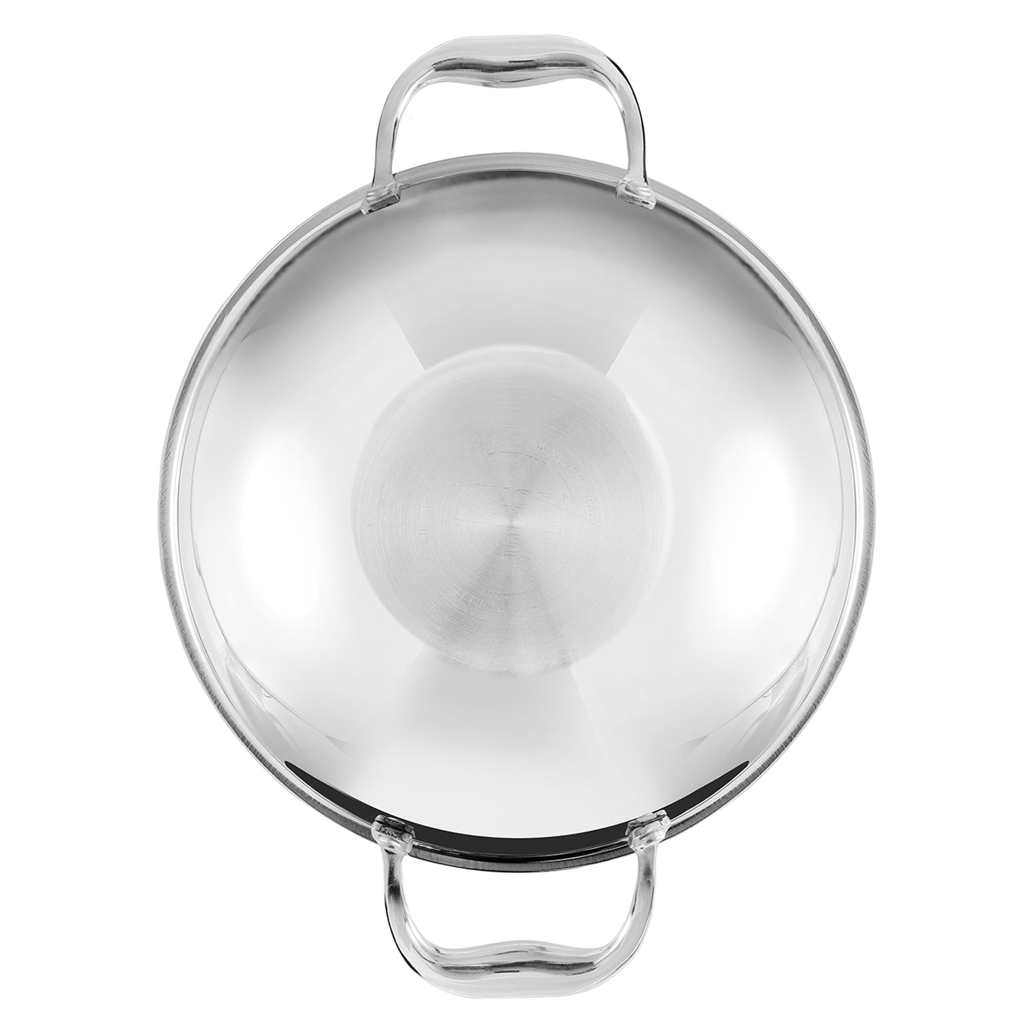 Vinod Platinum Triply Stainless Steel Extra Deep Kadai with Lid