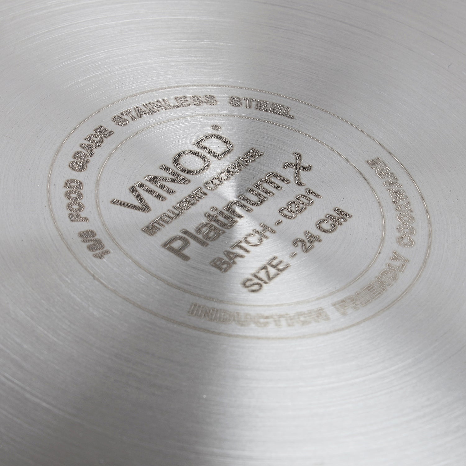 Vinod Platinum Triply Stainless Steel SAS Pro FryPan (Induction Friendly)