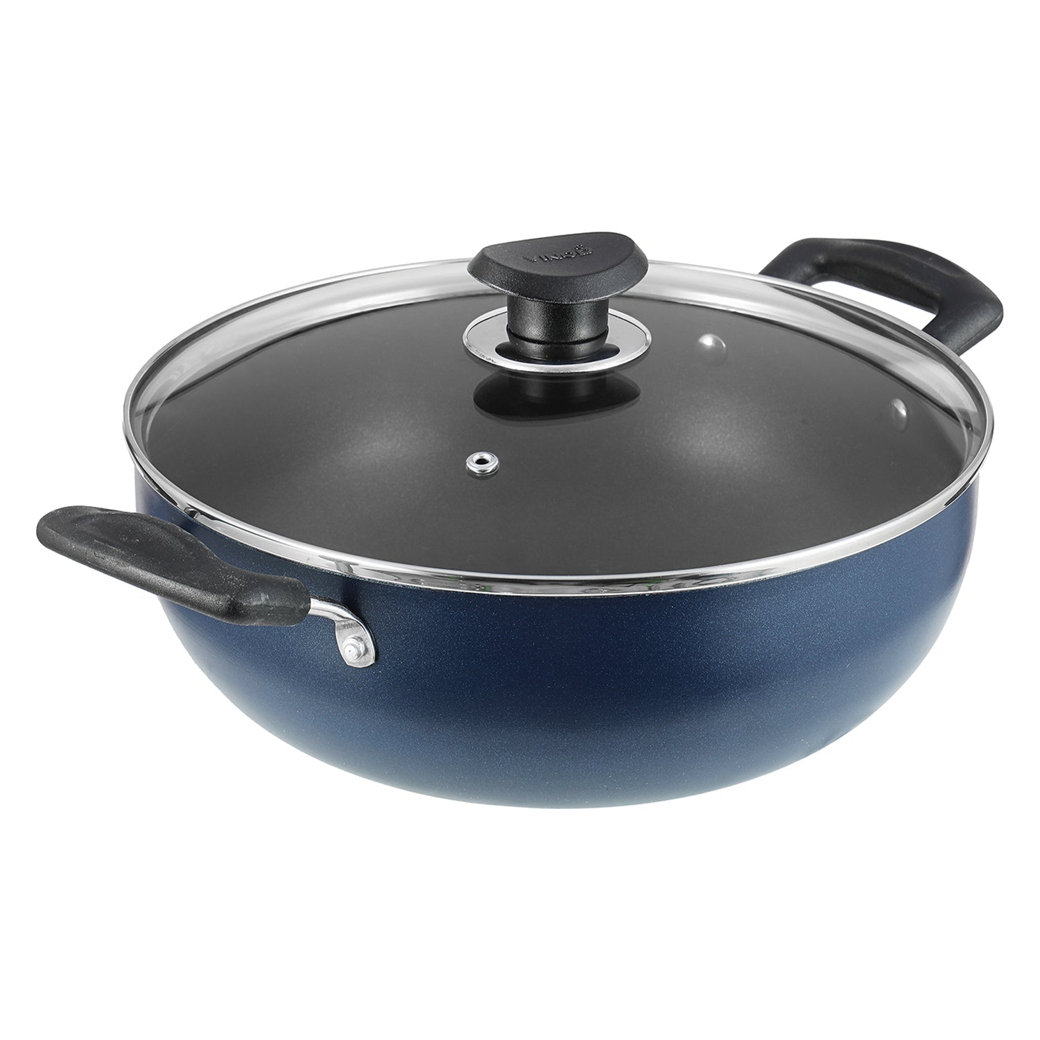 Vinod Zest Non-Stick Deep Kadai with Lid